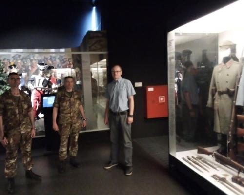 Wizyta włoskich oficerów w Muzeum Wojsk Lądowych w Bydgoszczy, 23 lipca 2019